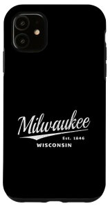 Milwaukee Wisconsin Milwaukeean �X�|�[�c�t�@�� ���B���e�[�W �~���E�H�[�L�[ �X�}�z�P�[�X iPhone 11 �p