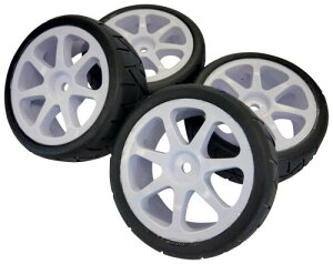 RUSH TIRE RADIAL 28X Seven spoke 035BK Type Black PREGLUEDTIRE 4PCS RU-1048a