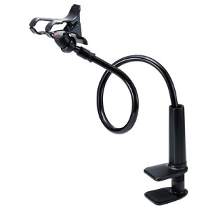 �G���R�� �X�}�z�p�X�^���h �A�[���^ �S��80cm ���R�ɋȂ���(4.6~6.9�C���`�X�}�z�Ή�) �u���b�N PWDSLARM80BK