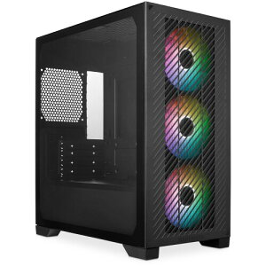 Cooler Master Elite 301 120mm ARGB�t�@�� 3��W������ �~�j�^���[ Micro-ATX PC�P�[�X �u���b�N E301-KGNN-S00 CS9032