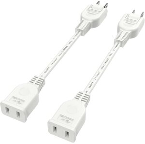 �L���`(Kimoc) �����R�[�h 10cm �Z�� �z���C�g 2�{�Z�b�g �R���Z���g 1�� �X�C���O�v���O �d�������R�[�h 15A 1500W 0.1m �΍З\�h�≏�L���b�v�t�� AC�A�_�v�^�p �ϊ� �ϔM �_� �ϋv ������