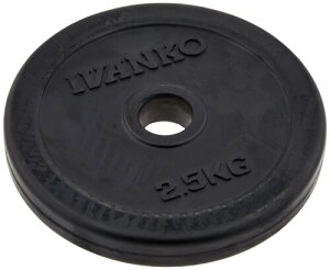 IVANKO(�C���@���R) ���o�[�v���[�g 2.5kg �u���b�N �E�F�C�g�v���[�g RUBK-2.5