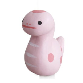 野沢民芸 干支張り子 カラフルへび ピンク