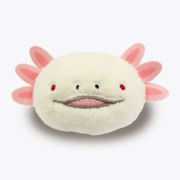 モリサカグローバル フェイスぬいぐるみバッジ もちうぱ アイボリー 5×2×4cm アニマル 癒し かわいい もちシリーズ ぬいば MOKB-0080UI