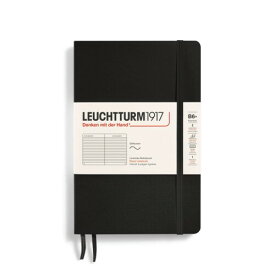 LEUCHTTURM1917/ロイヒトトゥルム Notebooks Softcover Paperback (B6+) ブラック ソフトカバー ペパーバック (B6+) 横罫 358288