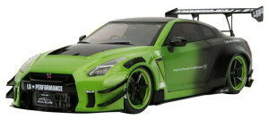���� (Kyosho) Jada Toys PINK SLIP�V���[�Y 1/18 �j�b�T�� GT-R (R35) Liberty Walk �O���[��/�u���b�N �����i JADA35724