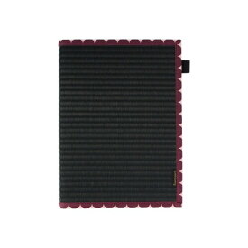 アムツムグ ノートカバー セミB5 畳 黒 ドット パープル C01-25-00103