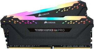 CORSAIR VENGEANCE RGB PRO DDR4 ������ 32GB�i16GB×2�j�ő�3600MHz�Ή� AMD EXPO & Intel XMP�Ή� CL18 �f�X�N�g�b�vPC�p �u���b�N CMW32GX4M2Z3600C18