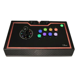 Qanba Q8 Silent Button Arcade Joystick �N�@���o Q8 �É��{�^�� �A�[�P�[�h �W���C�X�e�B�b�N (PC�Ή�) Gravity KS RGB LED �É��{�^�� & �O�a�d�q�� JLF ���o�[�𓋍ڂ����É��{�^�����f�� Q8-SR