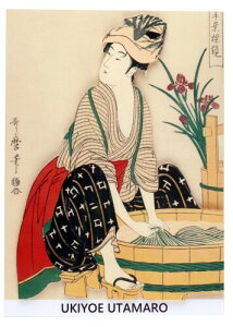 �ɗ\���[�Z���^�[ �X�e�b�J�[ Wall Ukiyoe Deco Museum �쑽��̖� �w�l��Ƒ��� ���� ��10×14cm ���{�� wum-026