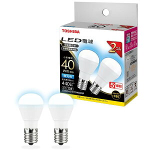 TOSHIBA(����) LED�d�� E17 A�` 40W���� �L�z�� �����F 2P �����Ή� LDA4D-G-E17S40V2RP
