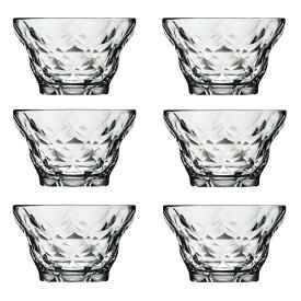 テーブルウェアイースト デザートカップ200cc ガラス 6個セット ダイヤモンド 小鉢 カップ ボウル ガラス食器 デザートボウル