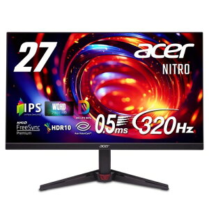 Acer 27C` WQHD 107000F IPS  320Hz 0.5ms(GTG) AMD FreeSync Premium DCI-P3 90% HDR10 u[CgV[h HDMI 2.1 DisplayPort v1.4 Xs[J[EwbhtH[q VESA}EgΉ [t[ N