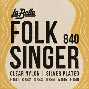 La Bella(���x��) �N���V�b�N�M�^�[�� 840 Folksinger Ball-Ends
