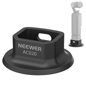 NEEWER �V���R���X�^���h�x�[�X Pocket 3 Pocket 4�p ��64mm �\�t�g ����~�� ���� ���h�~ �f�X�N�g�b�v�J�����}�E���g �W���o���T�|�[�g�x�[�X �R���p�`�u�� Osmo Pocket 3 Pocket 4�W���o���J���� AC02