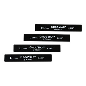 HOSCO Luthiers Tools GrooBar(�O���[�o�[) �i�b�g�a���H�p�X�y�[�T�[ �E�N�����p4���Z�b�g(0.81mm�A0.91mm�A1.07mm�A1.27mm) H-GB4U