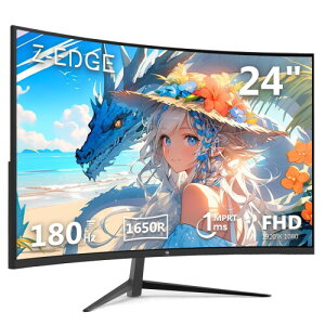 Z Z-Edge([GbW) pȃQ[~Oj^[ 24^ 180Hz 1650RȖ VApl FHD(1920x1080) 1ms AMD FreeSyncΉ HDR10 /^ HDMI/DP o^ō2Nۏ UG24