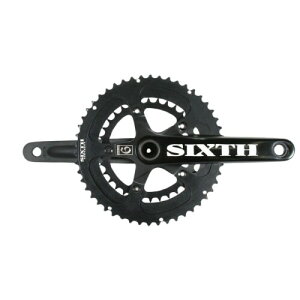 SIXTHcomponents(�V�b�N�X�R���|�[�l���c) 2pc. Compact Crank Set CNC 50/34T 175mm Black