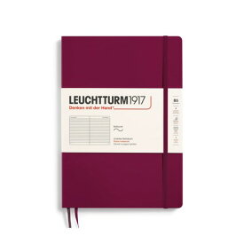 LEUCHTTURM1917/ロイヒトトゥルム Notebooks Softcover Composition (B5) ポートレッド,ソフトカバー コンポジション (B5) 横罫 359672