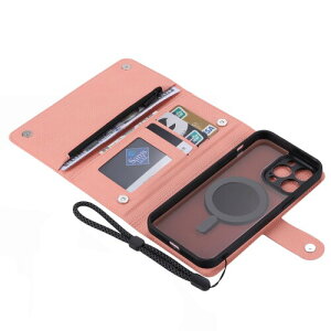 Smartist ViLi GHB iPhone 15 Pro �Ή� ���z�^ ��O���\ �P�[�X ������ 2way �J�[�h���[ �X�g���b�v�t �蒠�^�P�[�X �T�[���� �s���N CIH15Pro-VL-GHB-PK