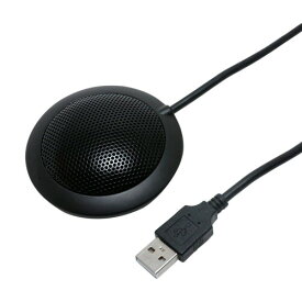 ミヨシ USBデジタルマイクロホン USBマイク 平型無指向性タイプ Windows/MacOS対応 ZUMF-03/BK