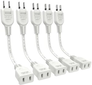 �L���`(Kimoc) �����R�[�h 10cm �Z�� �z���C�g 5�{�Z�b�g �R���Z���g 1�� �X�C���O�v���O �d�������R�[�h 15A 1500W 0.1m �΍З\�h�≏�L���b�v�t�� AC�A�_�v�^�p �ϊ� �ϔM �_� �ϋv ������