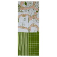 芸艸堂 てぬぐい 北斎 組み手技 白 T-12