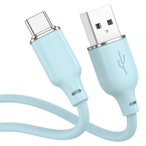 ALL CANDY USB-C �� USB-A �P�[�u�� ���Ȃ₩�ŏ_�炩���A���݂Â炢�V���R���f�� 3A�}���[�d Quick Charge 3.0/2.0�Ή� iPhone16e/16/15/Air/iPad/Galaxy/Pixel Android�e��/Nintendo Switch���ɑΉ� ���x�Z���T�[�iPTC