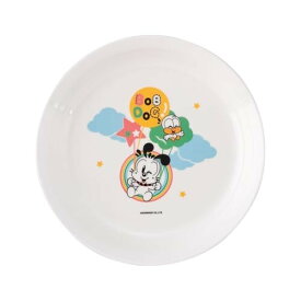 台和 子供用 食器 おやつ皿 プレート 直径16.0×高さ2.2cm プラスチック製 平皿 食洗機・保管庫対応 給食 日本製 リトルボブドッグ MC-34-LBD