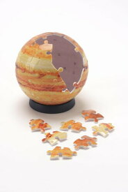 やのまん(Yanoman) 60ピース ジグソーパズル 3D球体パズル 木星儀 THE JUPITER Ver.3 (直径約7.6cm) 2003-505 ピース請求はがき 台座 組立見本付き