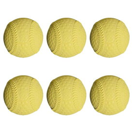 コクサイ(Kokusai) キャッチボール ハンドベースボール 三角ベース 野球ゲーム KSふわふわボールN黄 軟球タイプ 6個