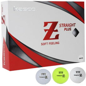 キャスコ ゼット ストレート プラス ターゲットライン入り ゴルフボール 1ダース12個入り KASCO Z-STRAIGHT PLUS STRAIGHT LINE Pearlyellow