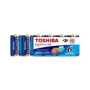 TOSHIBA(����) �A���J�����d�r �P2�` 6�{�� 1.5V �g�p��������10�N �t�R��h�~�\�� IMPULSE �܂Ƃ߃p�b�N LR14H 6MP