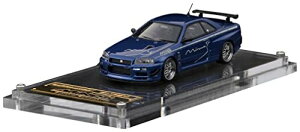 ignition model 1/64 jbT Skyline GT-R Mine's (R34) Bayside Blue i IG2938