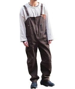 S'more(�X���A) HALF ZIP BIG OVERALL �T���y�b�g �I�[�o�[�I�[�� smoAovea (S, �u���E��)