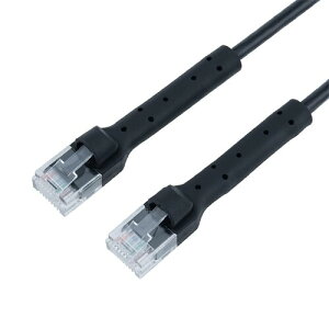 MCO LAN�P�[�u�� CAT6A �J�e�S���[6A �Ȃ��ČŒ�ł��� 5m �u���b�N Z0859