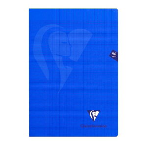 �N���[���t�H���e�[�k �m�[�g �t�����X�r�~���W�X �z�`�L�X���߃m�[�g A4 96�y�[�W �l�C�r�[ 90g/m2 PP�\�t�g�J�o�[�t�� PEFC�F�؎擾 Clairefontaine cf322161