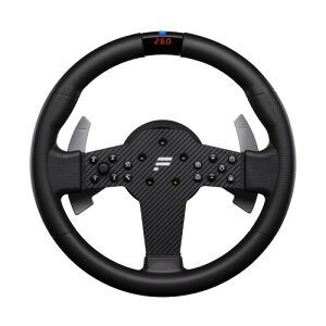 FANATEC CSL �V�����[�V���O Steering Wheel P1 V2�iQR2 LITE�j? ���o�[�O���b�v�ARevStripe LED �f�B�X�v���C�A�������̃p�h���V�t�g�AQR2 Lite Wheel-Side�𓋍ڍς� ? PC CSL_SW_P1_V2R_QR2L