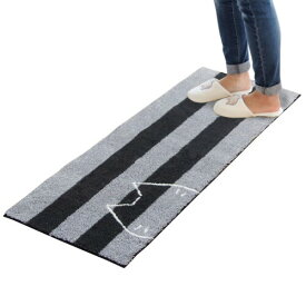 オカ(OKA) キッチンマット グレー 約45cm×120cm うちねこ 台所マット