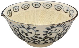 美濃焼 加藤明子 片口 すり鉢 幅約16×高さ7cm タコ唐草 陶器 日本製 511-0005