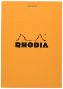 RHODIA(���f�B�A) ������ No.12 (8.5×12cm) 80�� ����r �����J�o�[ �~�V���ړ� PEFC�F�؎擾 �u���b�N���f�B�A �I�����W RHODIA cf12200