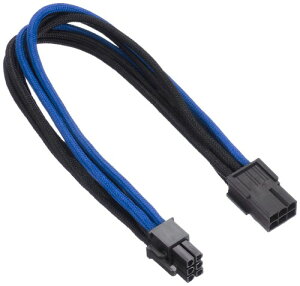 SilverStone�� PSU�ėp�����X���[�u���W�����[�P�[�u�� SST-PP07-IDE6BA (�u���b�N&�u���[)