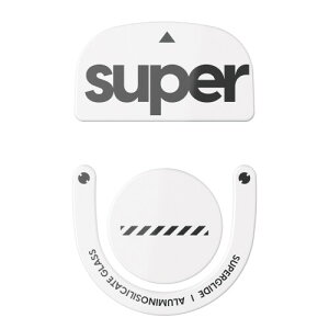 Superglide2(Type C) �}�E�X�\�[�� for Logicool G PRO X SUPERLIGHT 2 �}�E�X�t�B�[�g ( �����K���X�f�� ���E���h�G�b�a���H ���ϋv �ᖀ�C Super Smooth ) - White