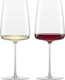 ツヴィーゼル グラス（ZWIESEL GLAS） ワイングラス シンプリファイ 赤白ワイン兼用 フルーティで繊細なワイン 2個ペア ハンドメイド m122053