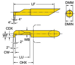 SANDVIK(�T���h�r�b�N) XS�C���T�[�g�o�[ CXS-06G100-6225R 1025 1����