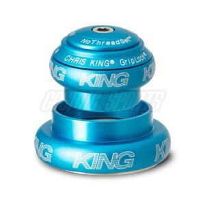 �N���X�L���O(Chris King) NoThreadSet EC34/44 1-1/2 Mat Turquoise �㉺�ٌa�w�b�h�`���[�u A-HEAD�K�i�Ή��̃w�b�h�Z�b�g