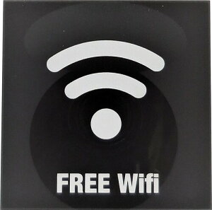 �j���[�E�F�C�W���p�� �T�C���v���[�g WI-FI �u���b�N MOBK 006 7×7cm