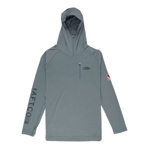 �A�t�R(Aftco) �W�F�C�\�� �N���X�e�B �t�[�h�t�� LS �p�t�H�[�}���X �V���c �X�`�[�� L�T�C�Y (Jason Christie Hooded LS Performance Shirt Steel M) M63127