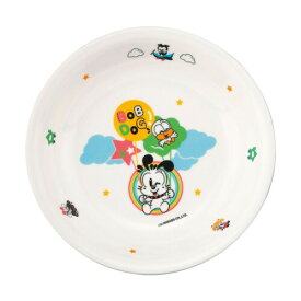 台和 子供用 食器 小皿 平皿 直径12.5×高さ2.6cm プラスチック製 食洗機対応 保管庫対応 給食 日本製 リトルボブドッグ MC-52-LBD