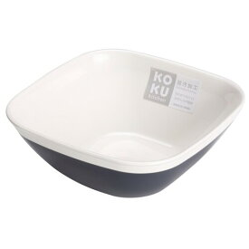 KOKUBO(コクボ) KOKU 小鉢 スチールグレー 角型 日本製 食洗機対応 キッチン 食器 耐熱 レンジ 対応 軽量 プラスチック 割れない おしゃれ 可愛い ボウル 小皿 レシピ 料理 梅 和食 メニュー
